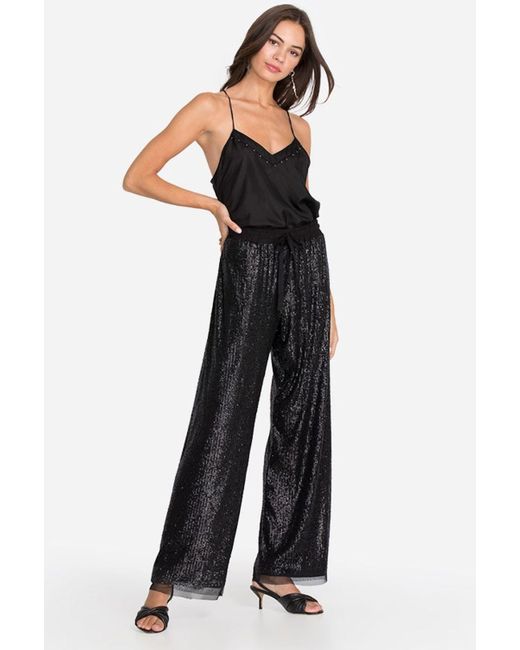 Johnny Was Grace Sequin Pants In Black Lyst 