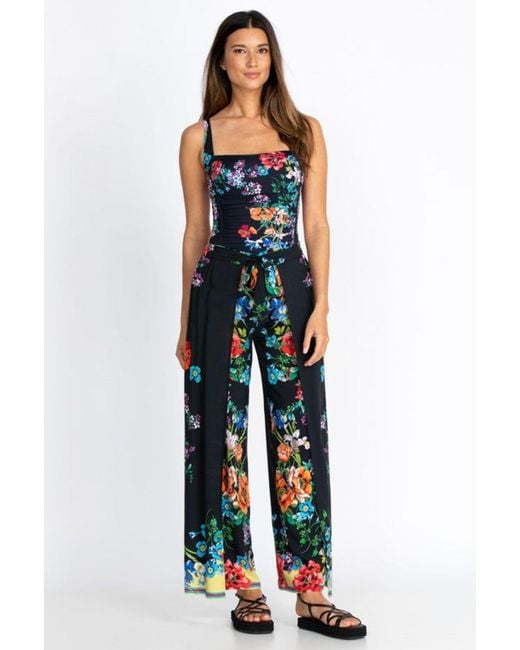 Johnny Was Flower Arch Wrap Pant in Blue | Lyst