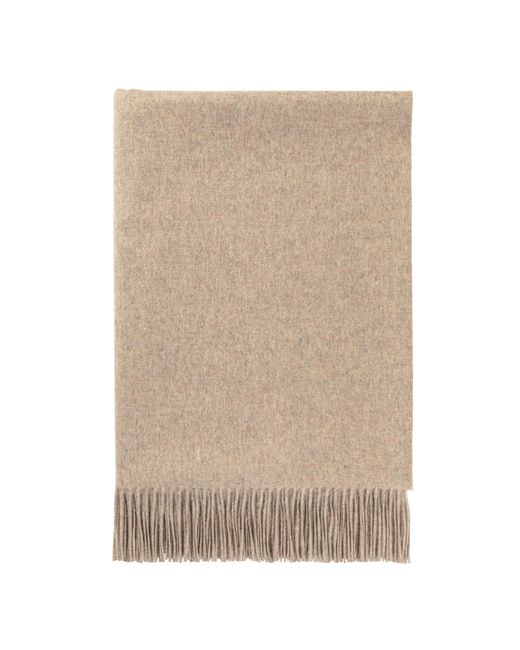 Johnstons Natural Ash Cashmere Throw