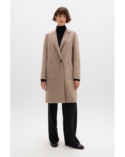 Johnstons Natural Classic Light Cashmere Coat