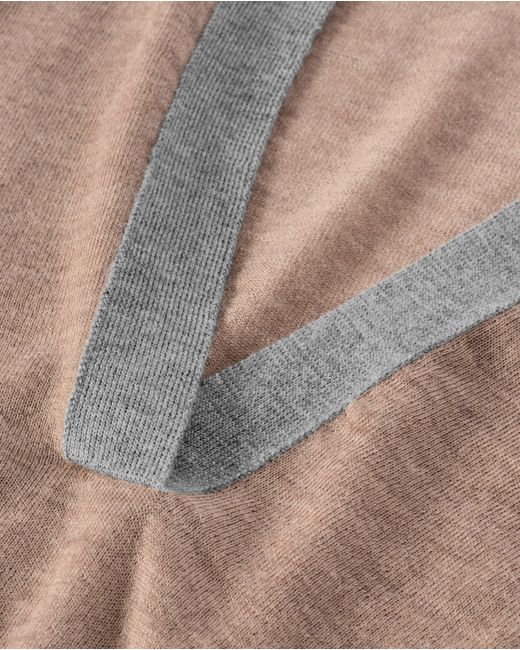 Johnstons Natural Dee & Superfine Cashmere Polo Shirt