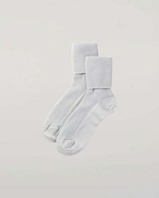 Johnstons Blue Cashmere Lounge Socks Gift Set