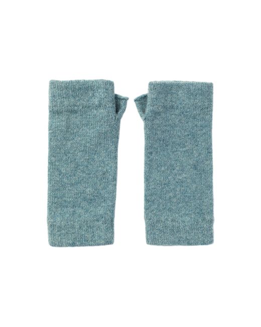 Johnstons Blue Cashmere Wrist Warmers