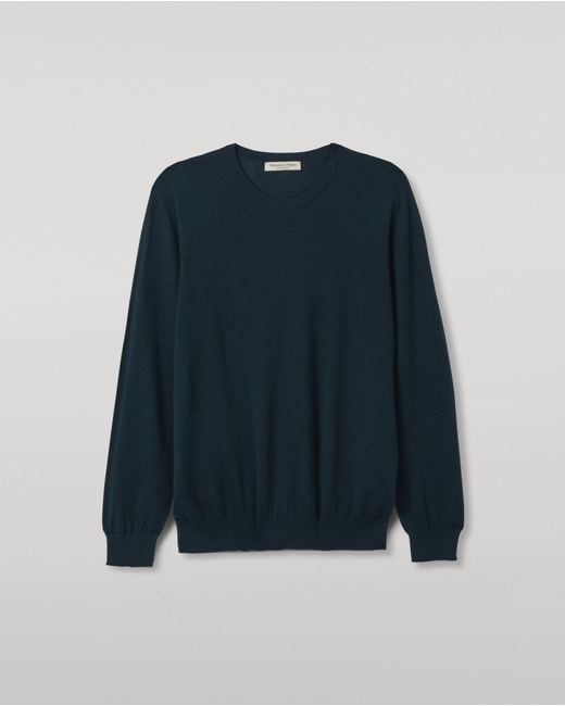 Johnstons Blue Fin Bottle Superfine Cashmere Jumper for men