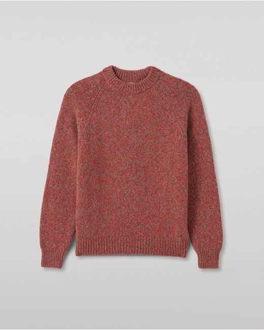 Johnstons Red Fyfe Cashmere Jumper