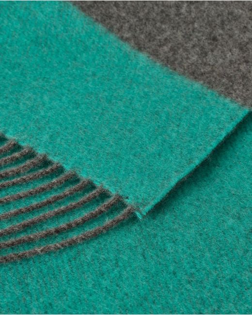 Johnstons Green Stripe Throw