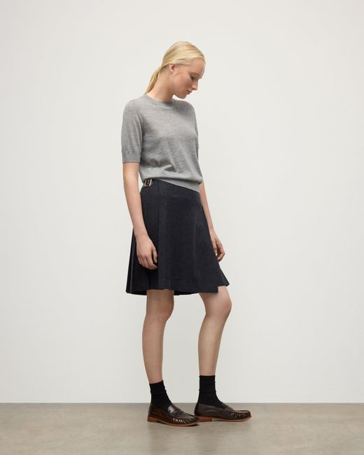 Johnstons White Honor Superfine Cashmere T-Shirt
