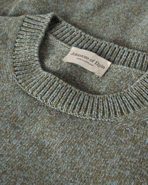 Johnstons Green Craigie Lambswool Jumper