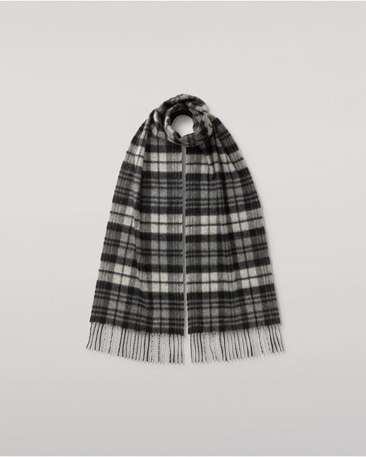 Johnstons Gray Watch Dress Tartan Cashmere Scarf