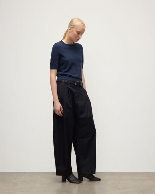 Johnstons Blue Honor Superfine Cashmere T-Shirt