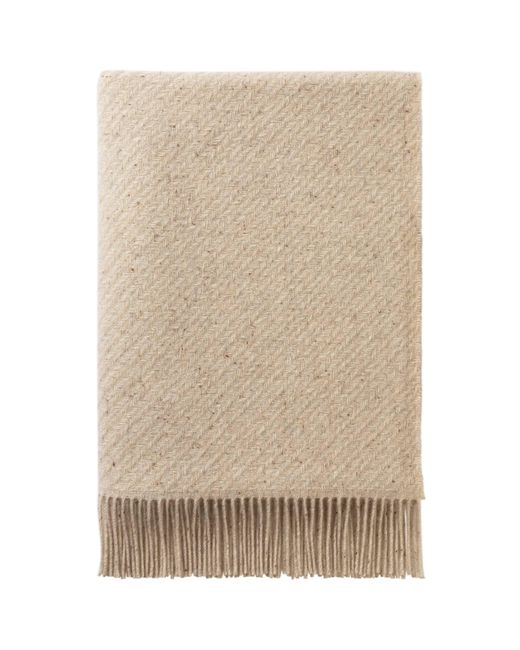 Johnstons Natural Lofty Twill Cashmere Throw