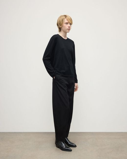 Johnstons Blue Superfine Cashmere Jumper