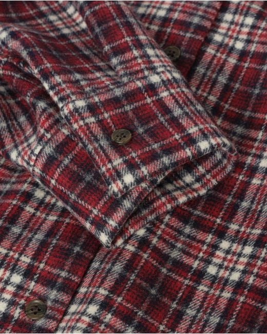 Johnstons Purple Clanlass Plaid Overshirt