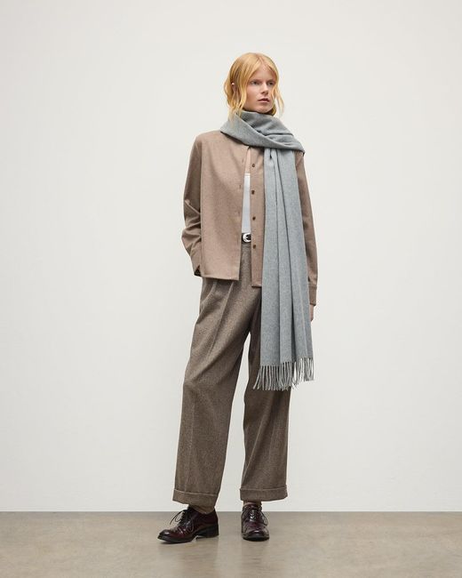 Johnstons White Light Cashmere Stole