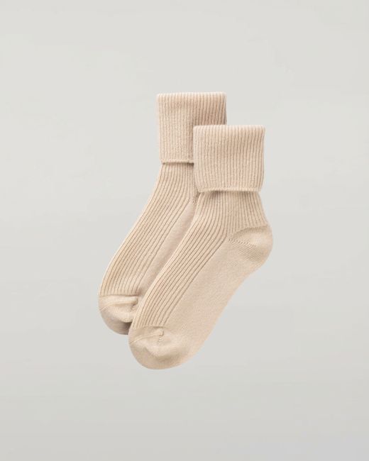 Johnstons White Cashmere Lounge Socks Gift Set