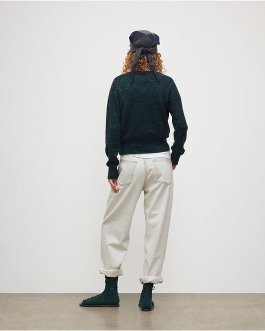 Johnstons White Cairn Donegal Cashmere Jumper