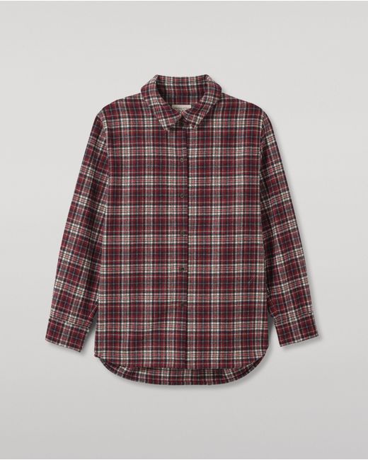 Johnstons Purple Clanlass Plaid Overshirt