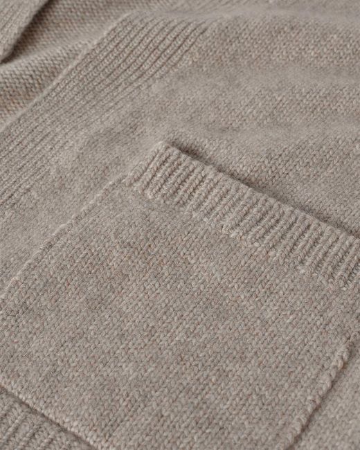 Johnstons Natural Bay Marl Cashmere & Cotton Cardigan
