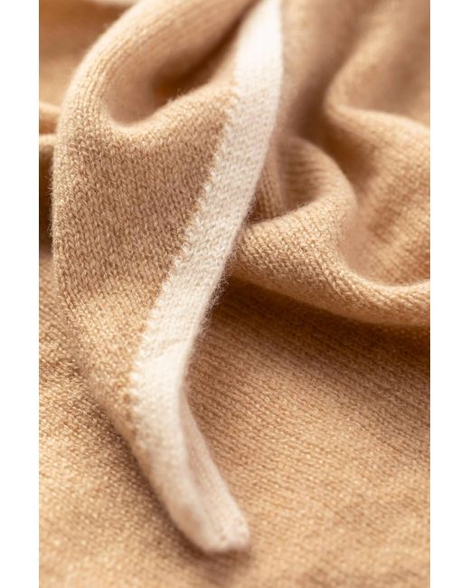 Johnstons Natural Double Faced Camel Cashmere Triangle