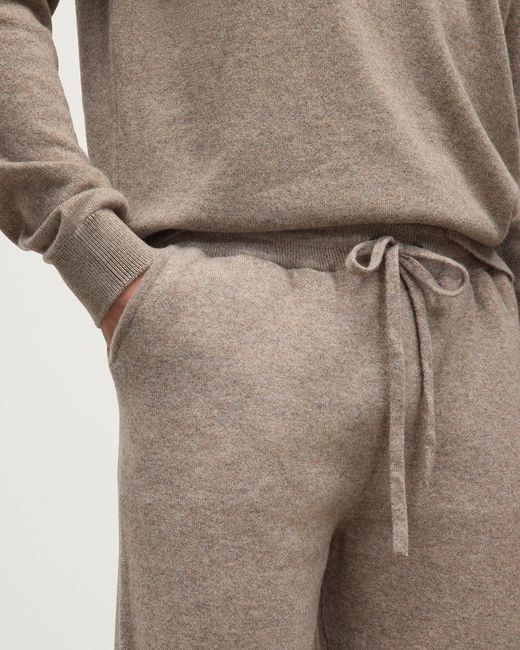 Johnstons Natural Kirk Light Cashmere Sweatpants for men