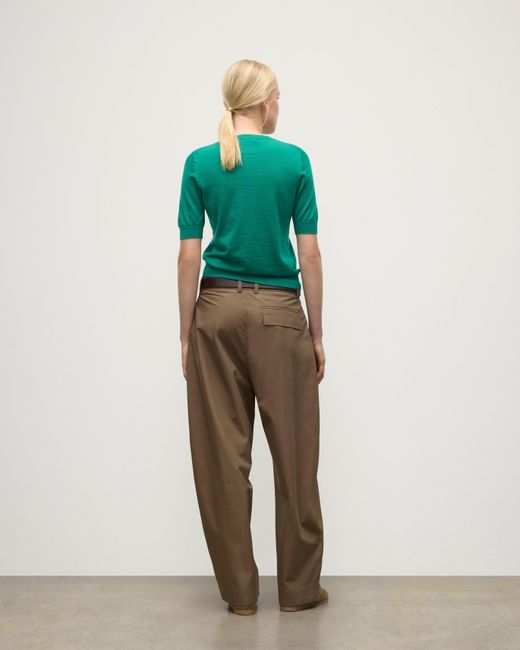 Johnstons Green Honor Bright Superfine Cashmere T-Shirt