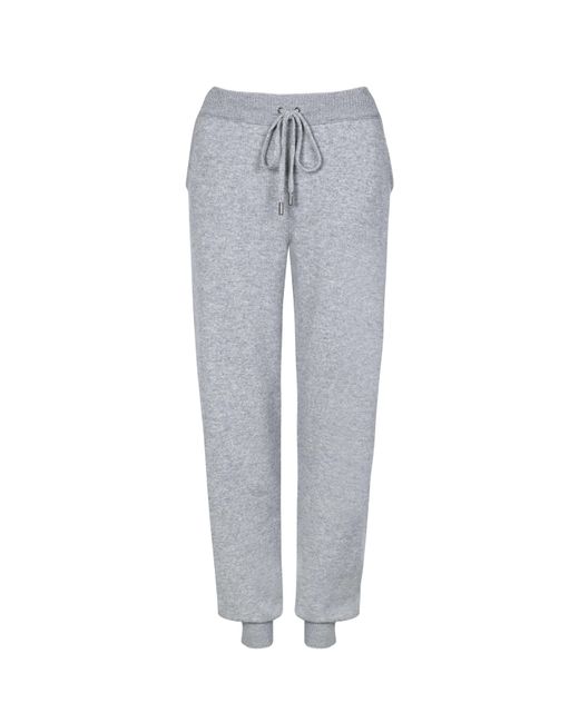 Johnstons Gray Cashmere Joggers