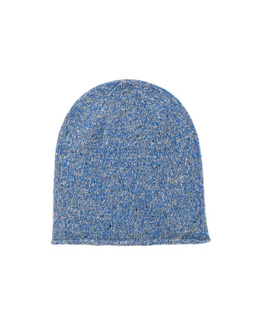 Johnstons Blue Light & Orkney Marl Cashmere Donegal Beanie