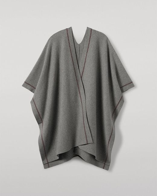 Johnstons Natural Hawk Light Cashmere Poncho
