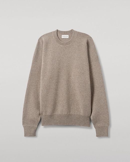Johnstons Natural Relaxed Milano Stitch Light Jumper for men