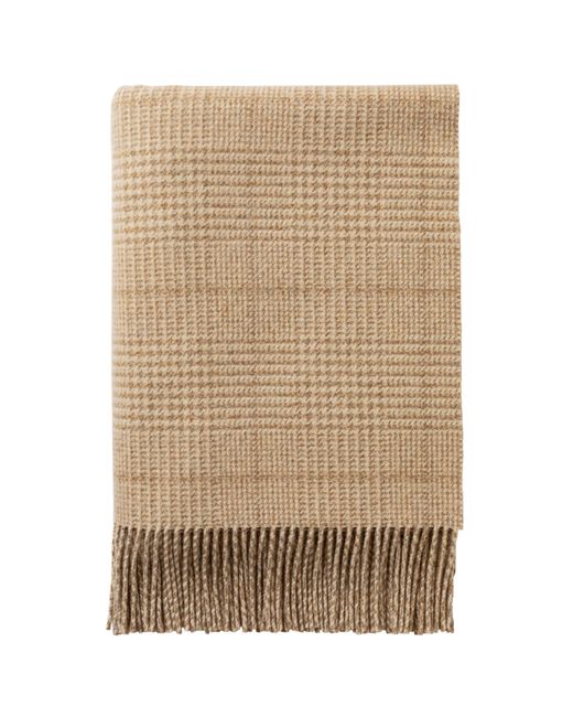Johnstons Natural Tweed Glen Check Wool Throw