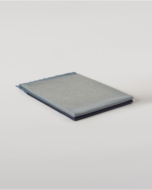Johnstons Blue Umbra Ombre Cashmere Throw