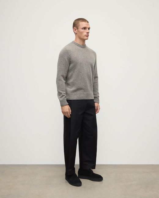 Johnstons Gray Donegal Cashmere Marl Jumper for men