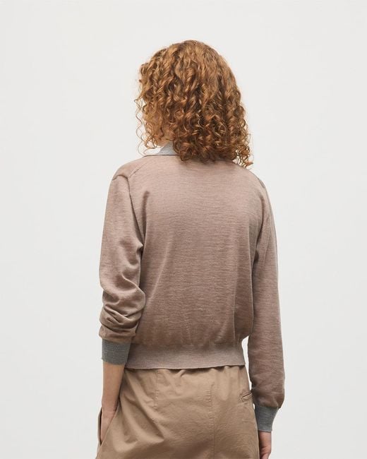 Johnstons Natural Dee & Superfine Cashmere Polo Shirt