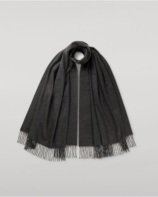Johnstons Black Charcoal Cashmere Stole