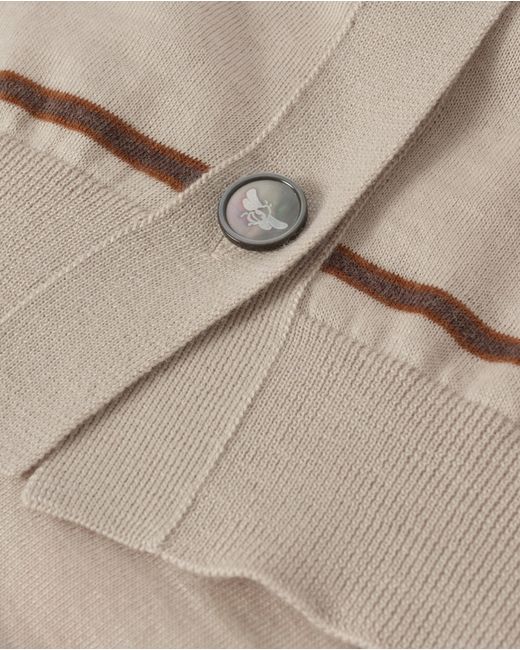Johnstons White Effie Superfine Cashmere Cardigan