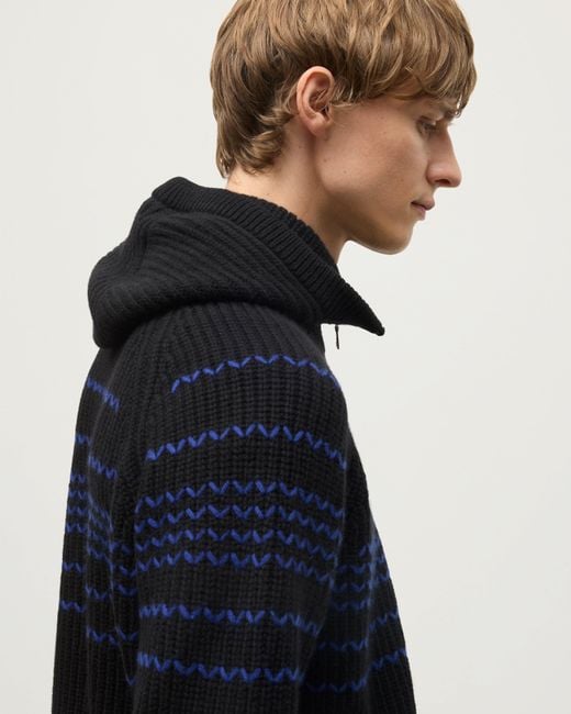 Johnstons Black Nevis Cashmere Hood