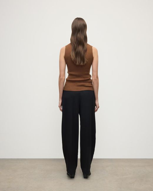 Johnstons Brown Sleeveless Dark Camel Tank Top