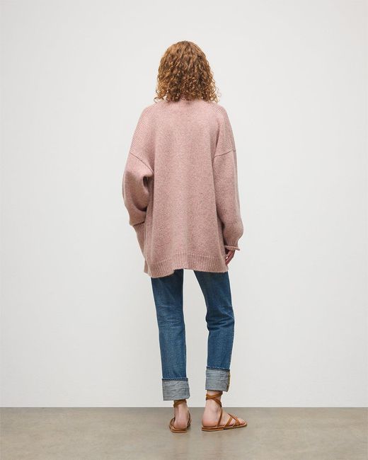 Johnstons Blue Bay Marl Cashmere & Cotton Cardigan