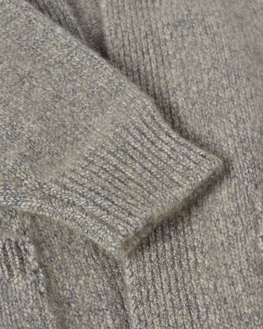 Johnstons White Bay Marl Cashmere & Cotton Cardigan