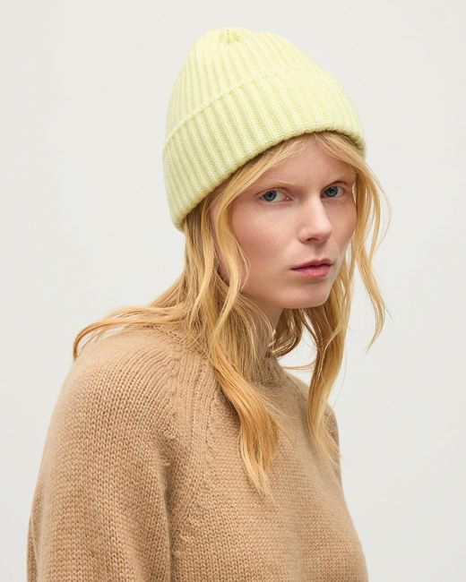 Johnstons Yellow Lovat Cashmere Hat