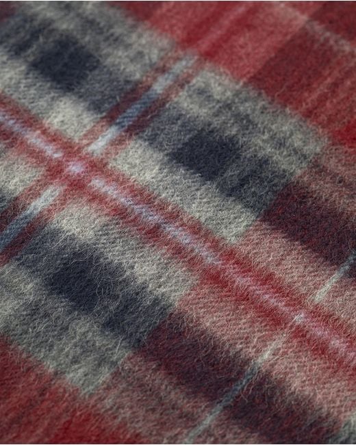 Johnstons Red Linlithgow Burgundy Cashmere Scarf