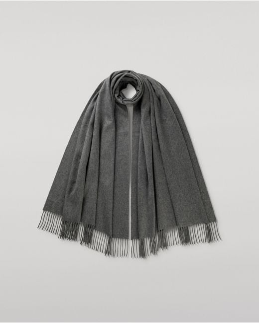 Johnstons Gray Mid Cashmere Stole