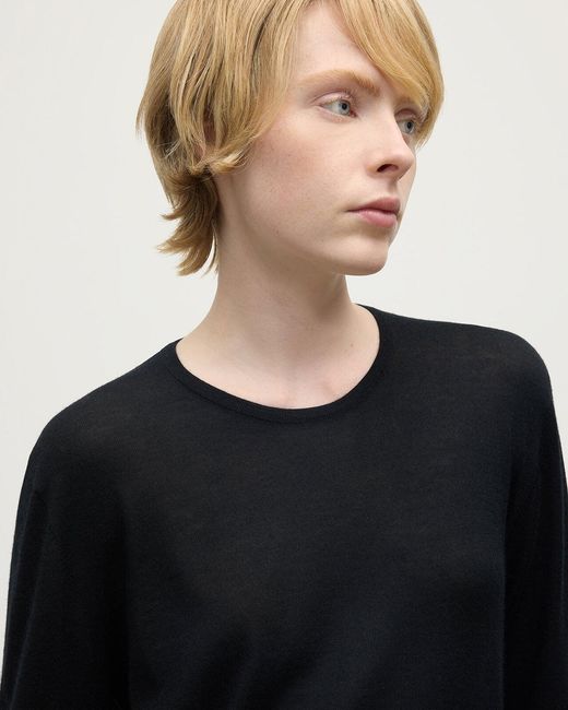 Johnstons Blue Superfine Cashmere Jumper