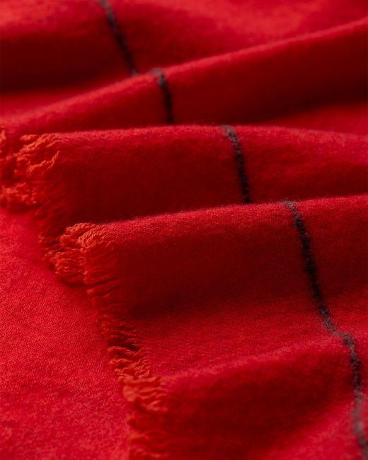 Johnstons Red Usan Cashmere Scarf