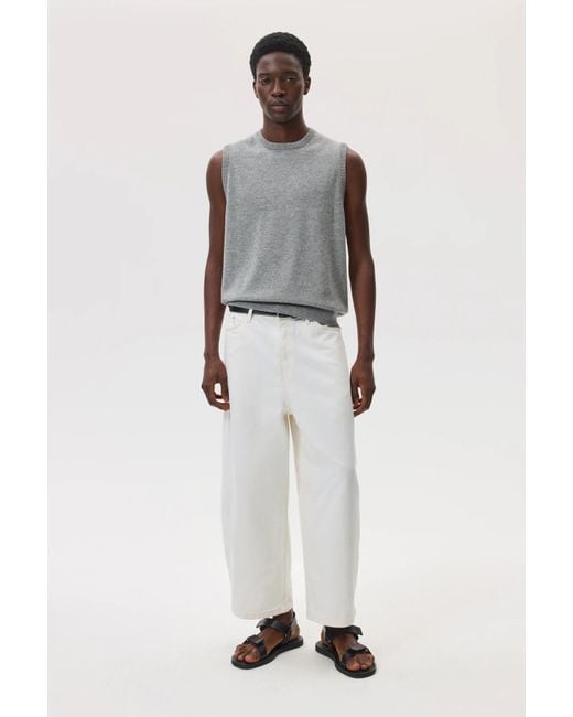 Johnstons Gray Light Cashmere Tank