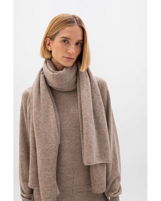 Johnstons Natural Fit & Flare Cashmere Dress