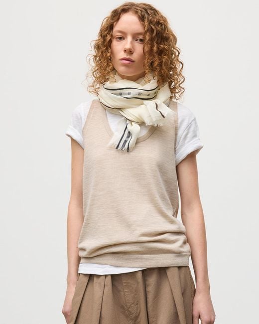 Johnstons Natural Greer Merino Vest
