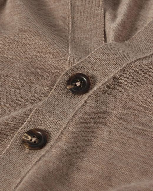 Johnstons Natural Forsyth Light Superfine Cashmere Cardigan
