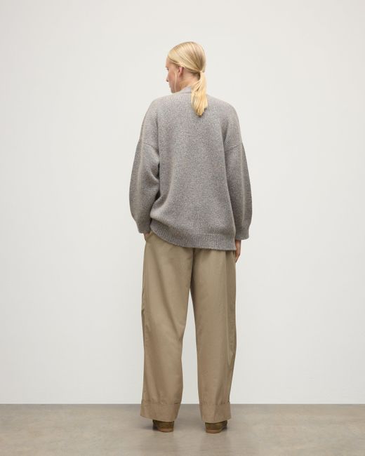 Johnstons White Bay Marl Cashmere & Cotton Cardigan