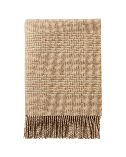 Johnstons Natural Tweed Glen Check Wool Throw